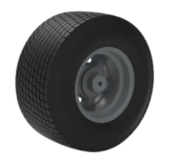 Rear wheel of Vintage Champ car - Image 4