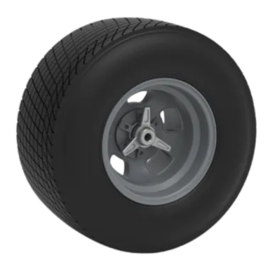 Rear wheel of Vintage Champ car