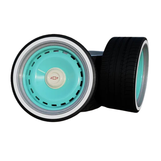 23 Steel Wheel Set Dog Dish Style