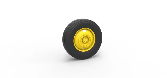 Front 2 Hole double wheel of Vintage School bus