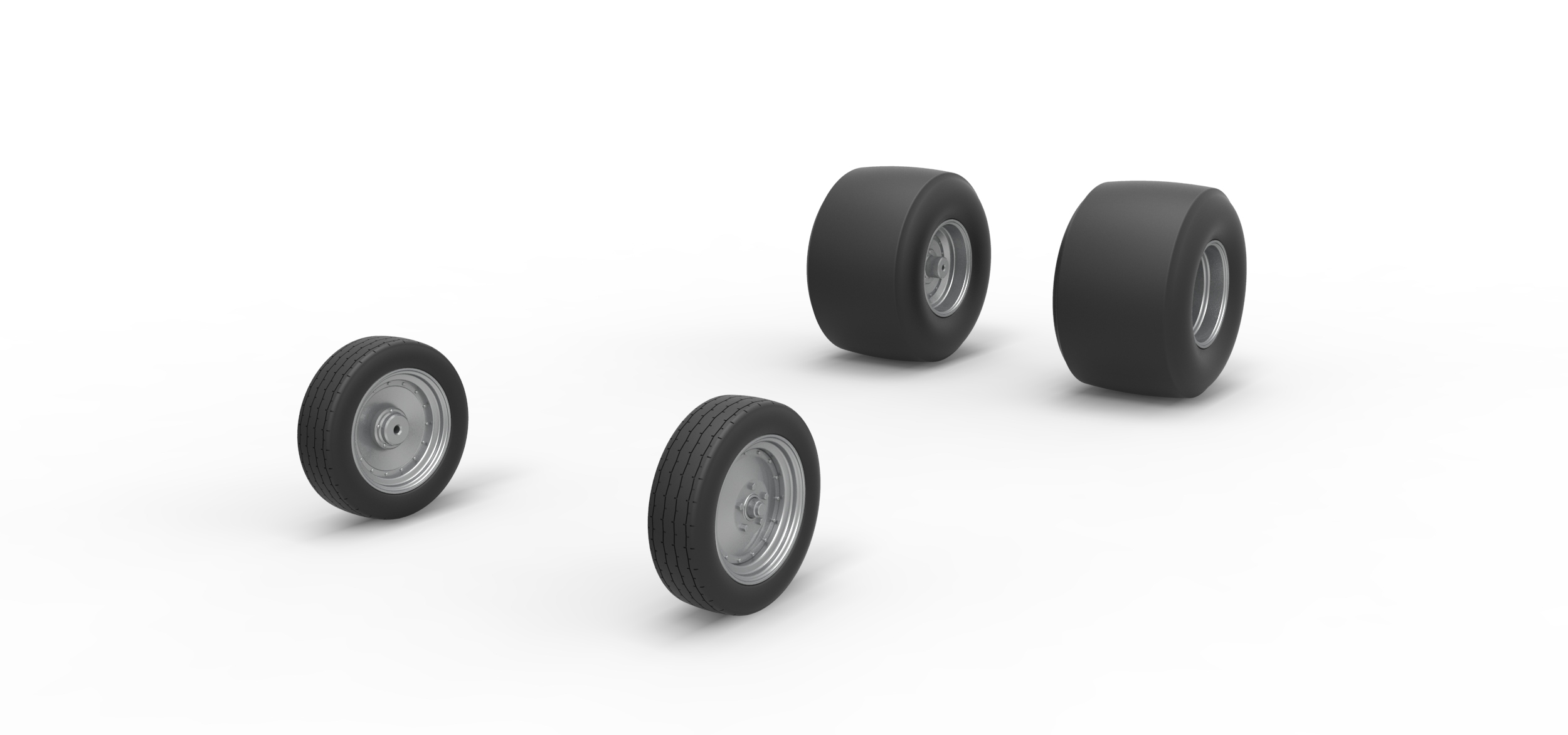 Wheel Set of Vintage Funny Car - Image 5