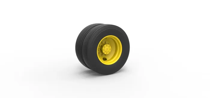 Rear 2 Hole double wheel of Vintage School bus