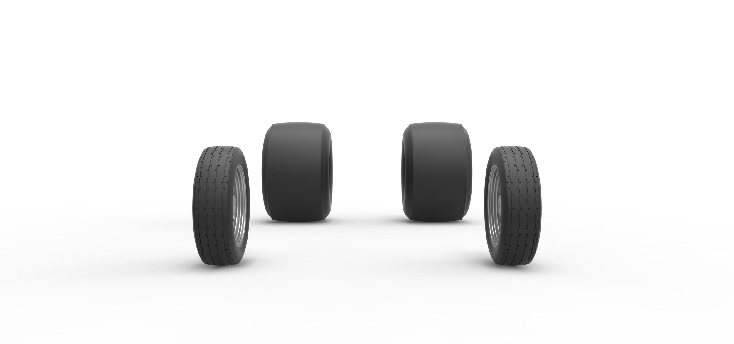Wheel Set of Vintage Funny Car - Image 4