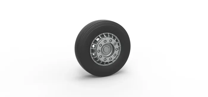 Front wheel of racing semi truck Version 1