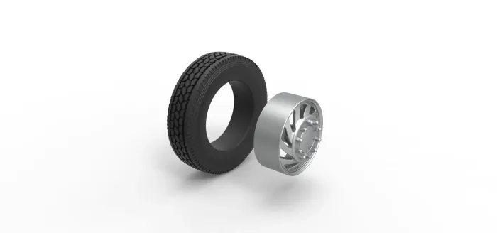 Front Custom wheel of semi truck V24 - Image 4