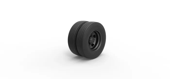 Rear 5 Hole double wheel of Vintage School bus - Image 6