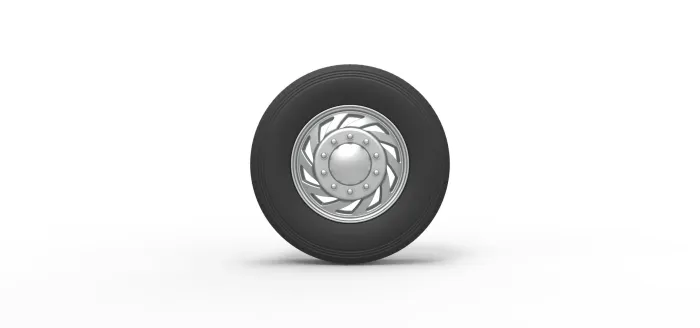 Front Custom wheel of semi truck V24 - Image 6