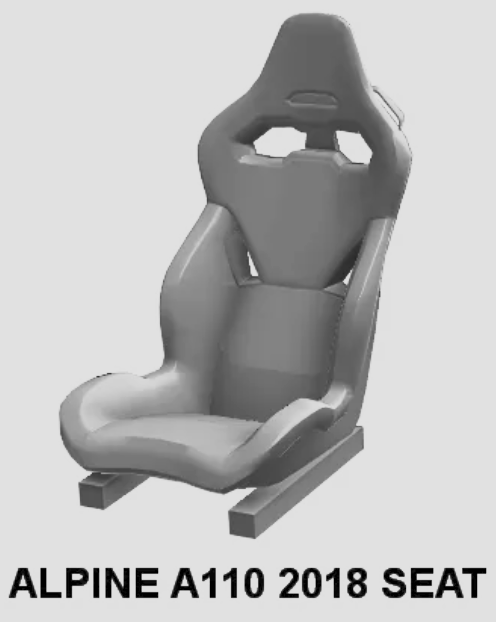Alpine A110 2018 Seat
