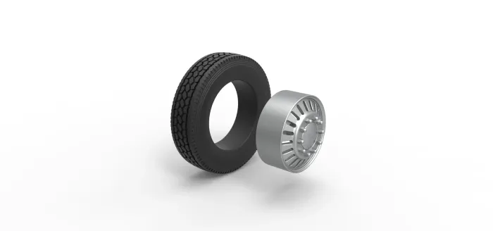 Front Custom wheel for semi truck V12 - Image 5