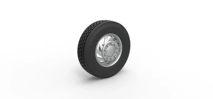 Front Custom wheel of semi truck V24