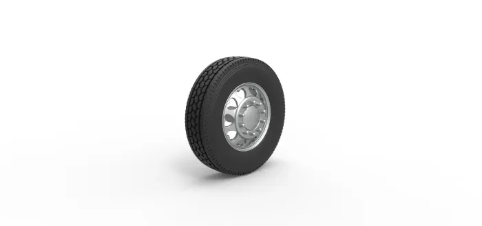 Front Custom wheel for semi truck Version 25