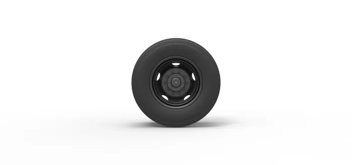 Rear 5 Hole double wheel of Vintage School bus - Image 2